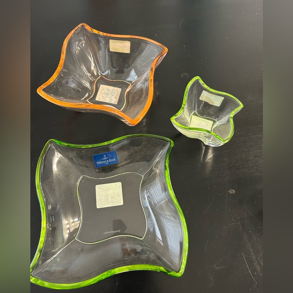 Villeroy and Boch set of glass bowls
